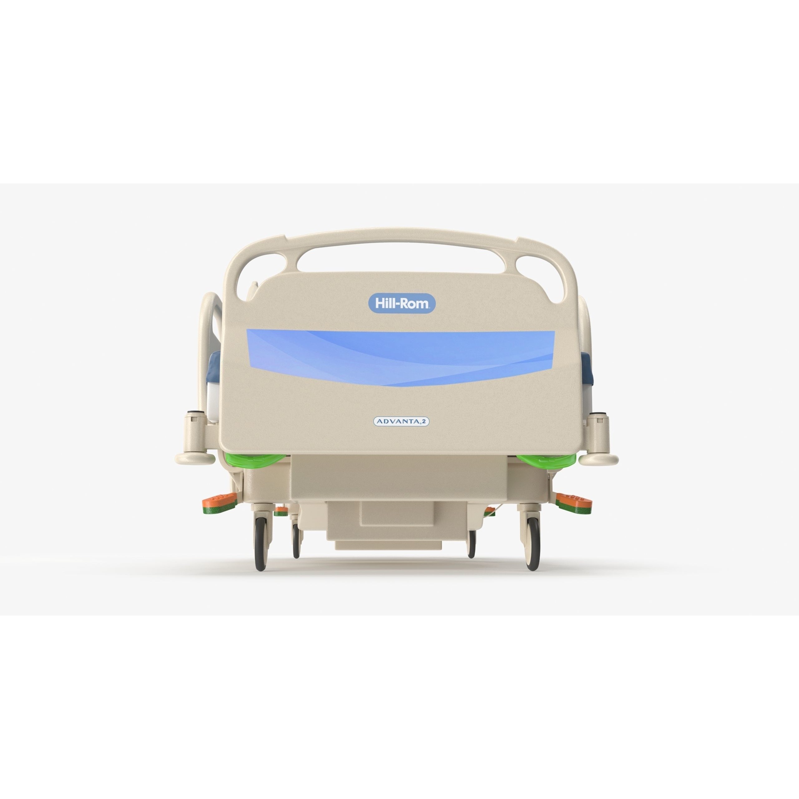 Hospital Bed Hill-Rom - Low-Poly Game-Ready 3D Model - View 12