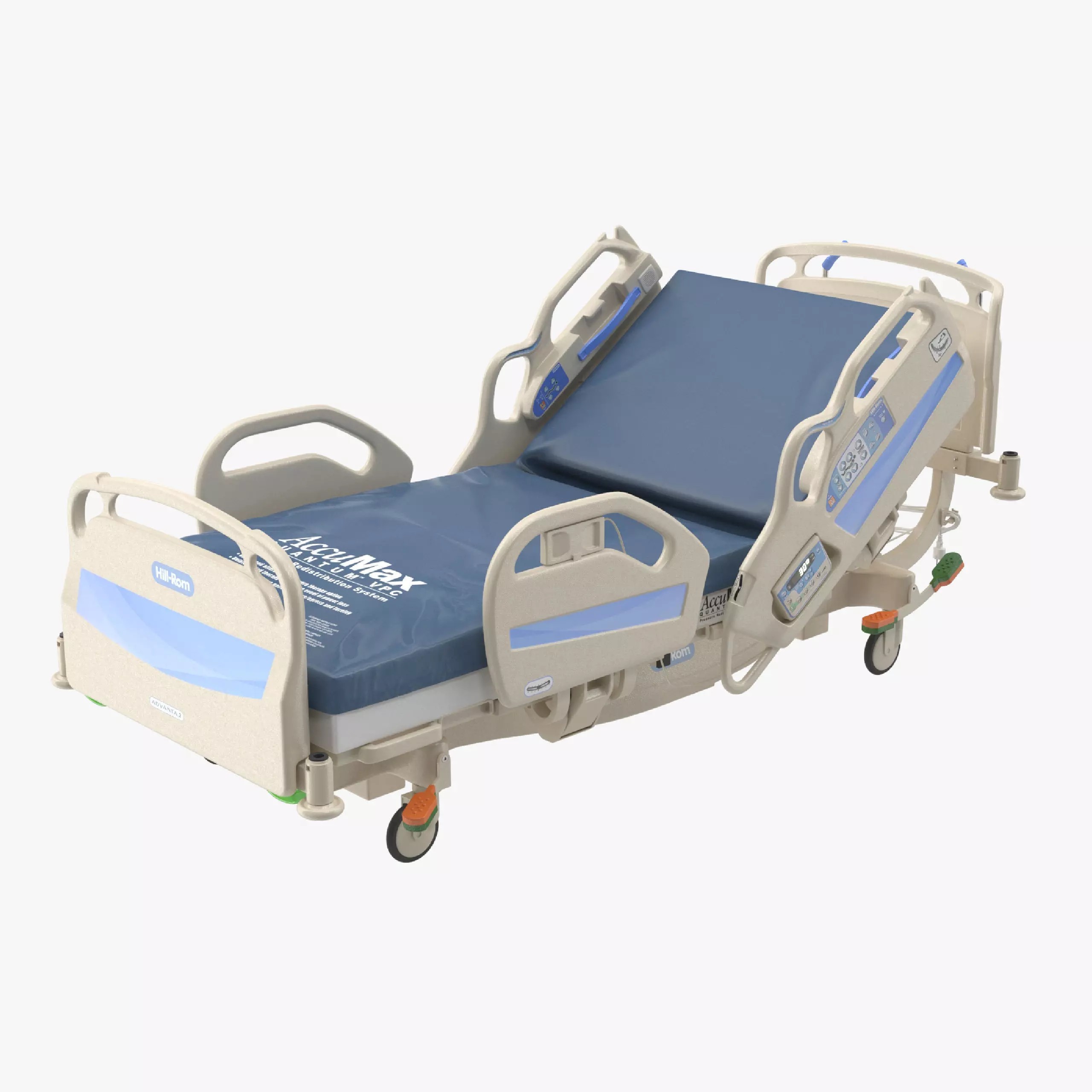 Hospital Bed Hill-Rom - Low-Poly Game-Ready 3D Model - View 2