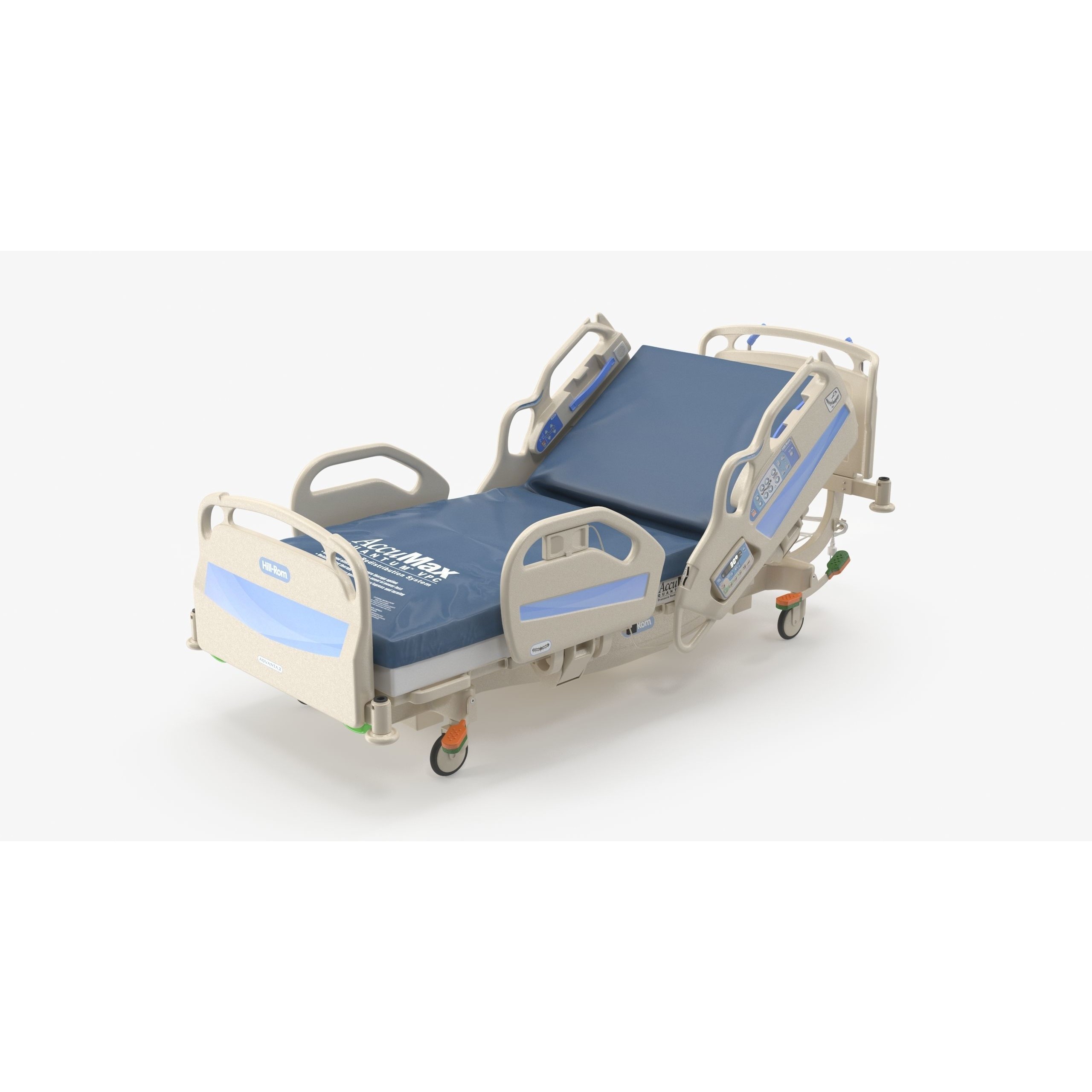 Hospital Bed Hill-Rom - Low-Poly Game-Ready 3D Model - View 3