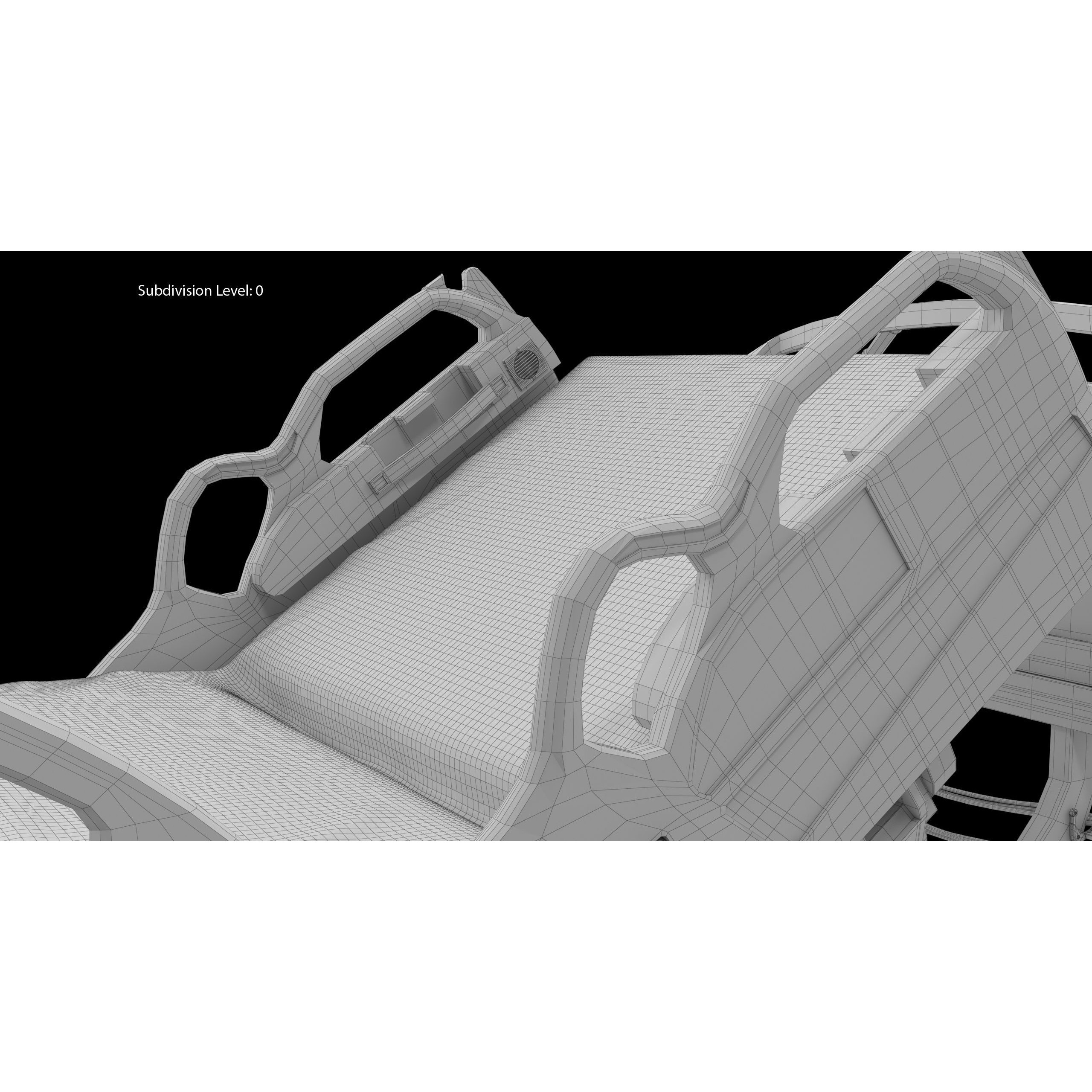 Hospital Bed Hill-Rom - Low-Poly Game-Ready 3D Model - View 33