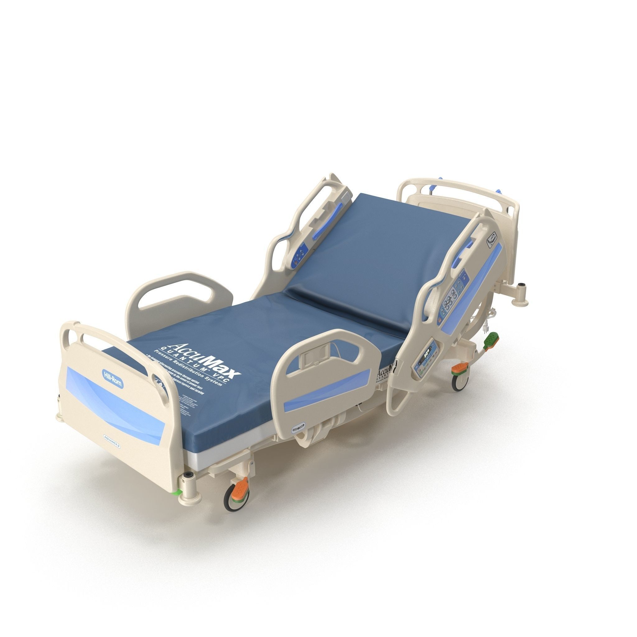 Hospital Bed Hill-Rom - Low-Poly Game-Ready 3D Model - View 35
