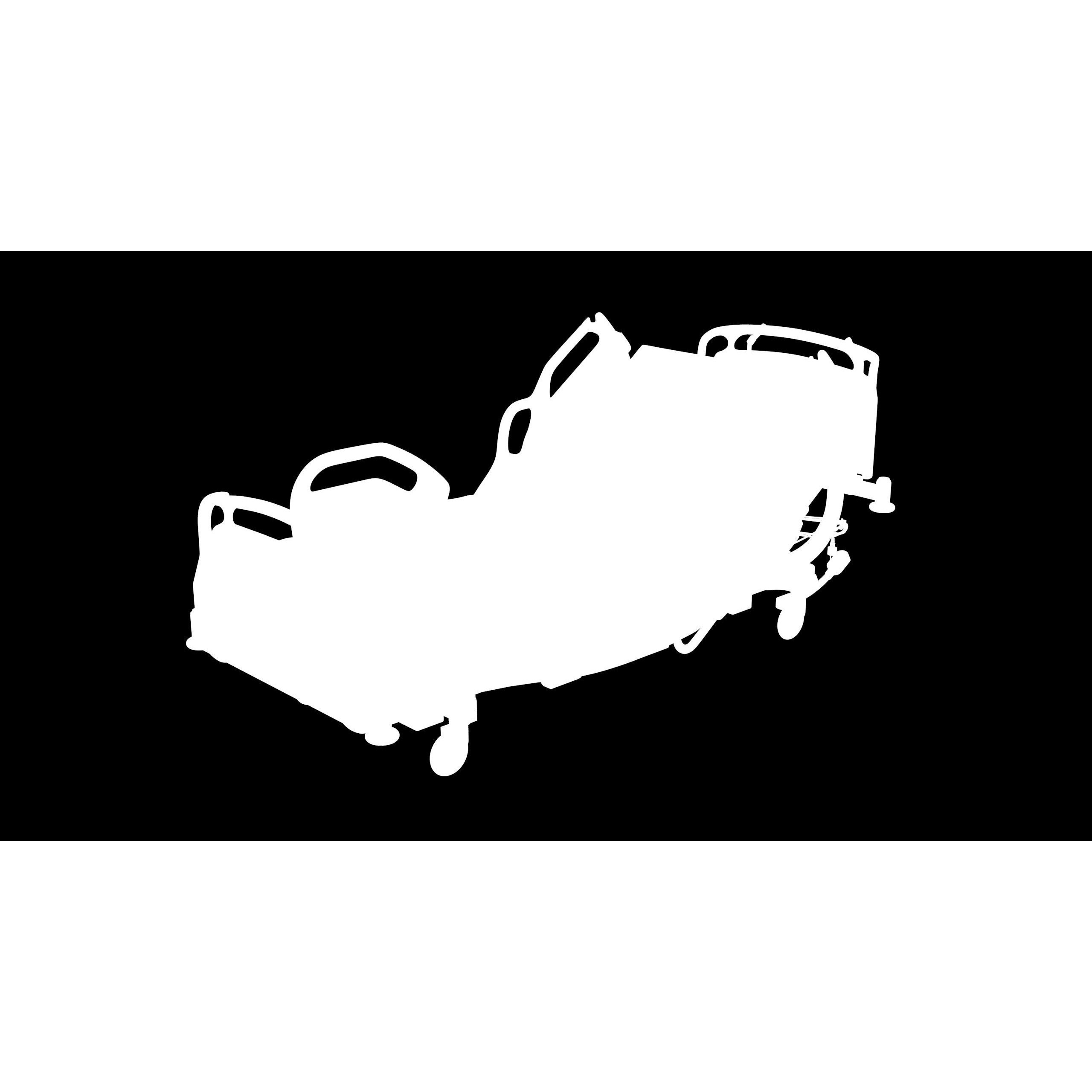 Hospital Bed Hill-Rom - Low-Poly Game-Ready 3D Model - View 4