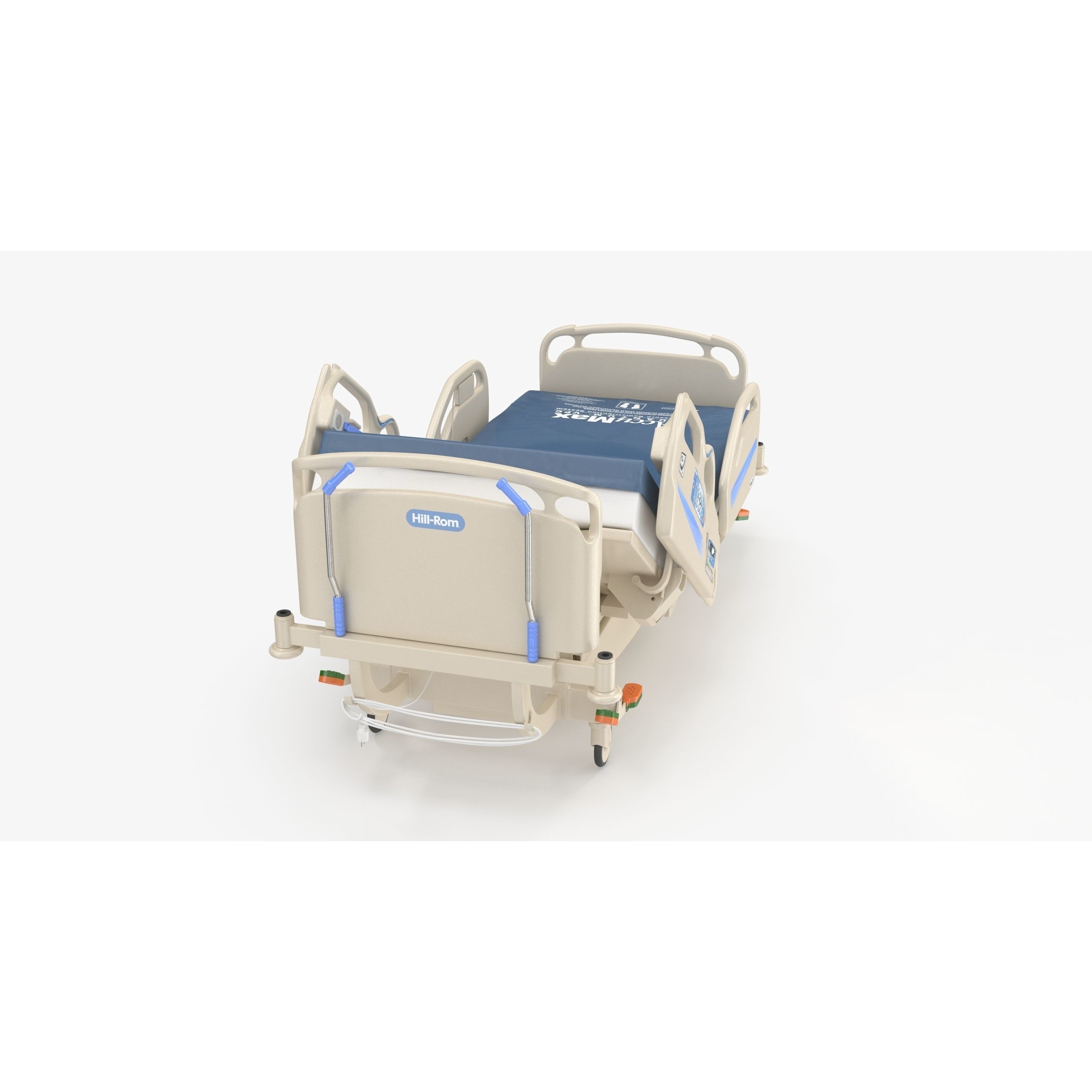 Hospital Bed Hill-Rom - Low-Poly Game-Ready 3D Model - View 8