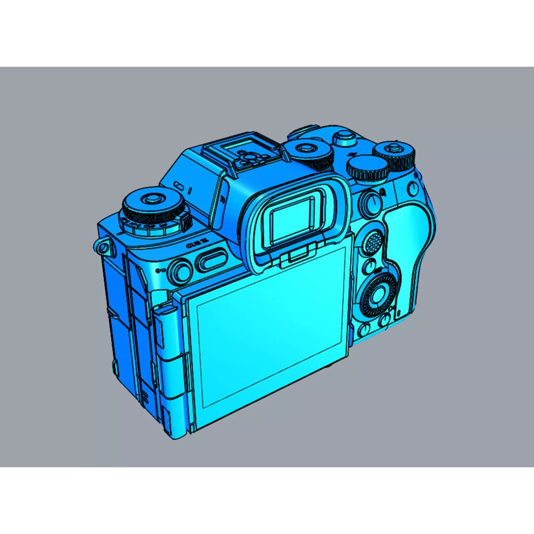 Sony Alpha 9 III 3D Model – Detailed Camera Asset, FBX, OBJ - View 24