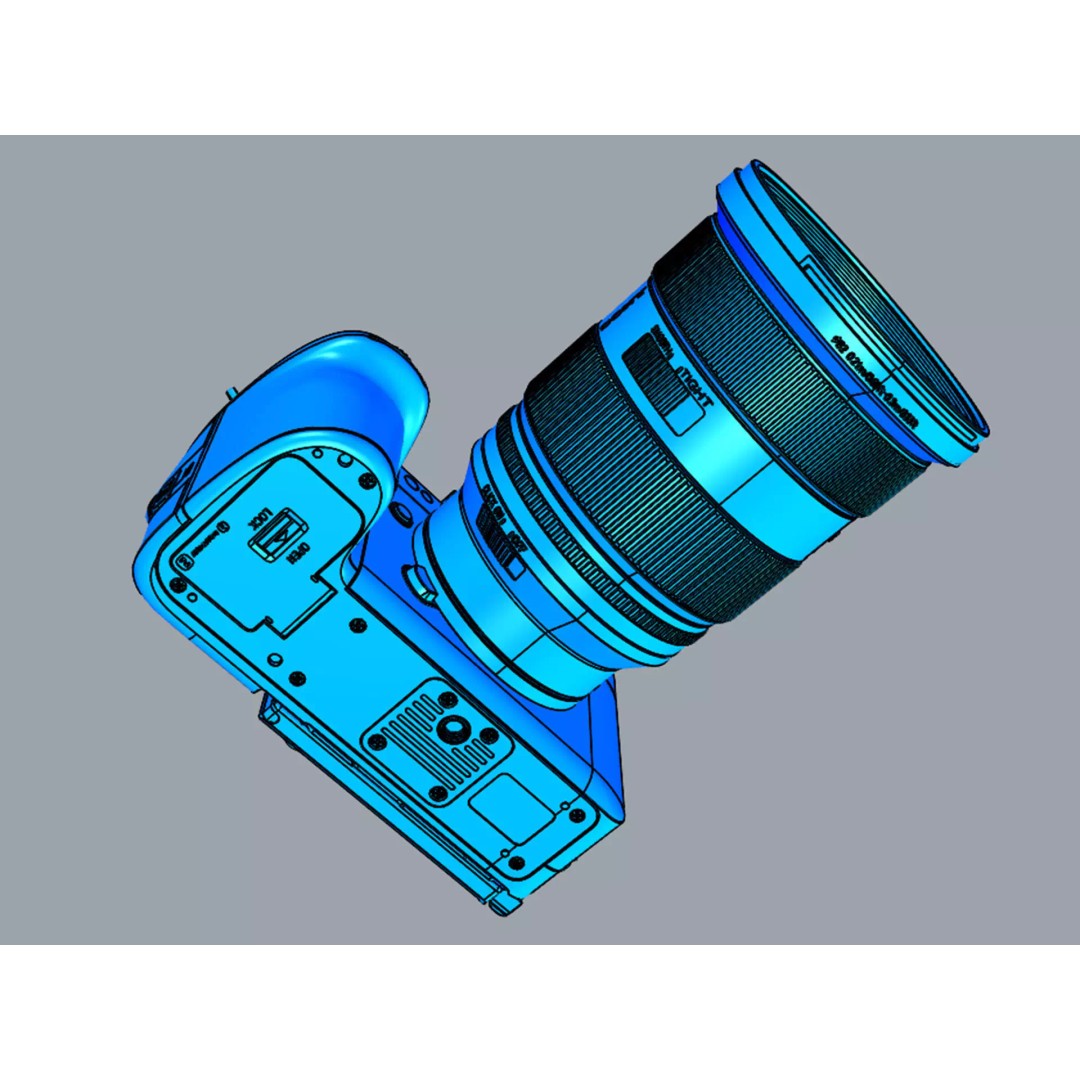 Sony Alpha 9 III 3D Model – Detailed Camera Asset, FBX, OBJ - View 28