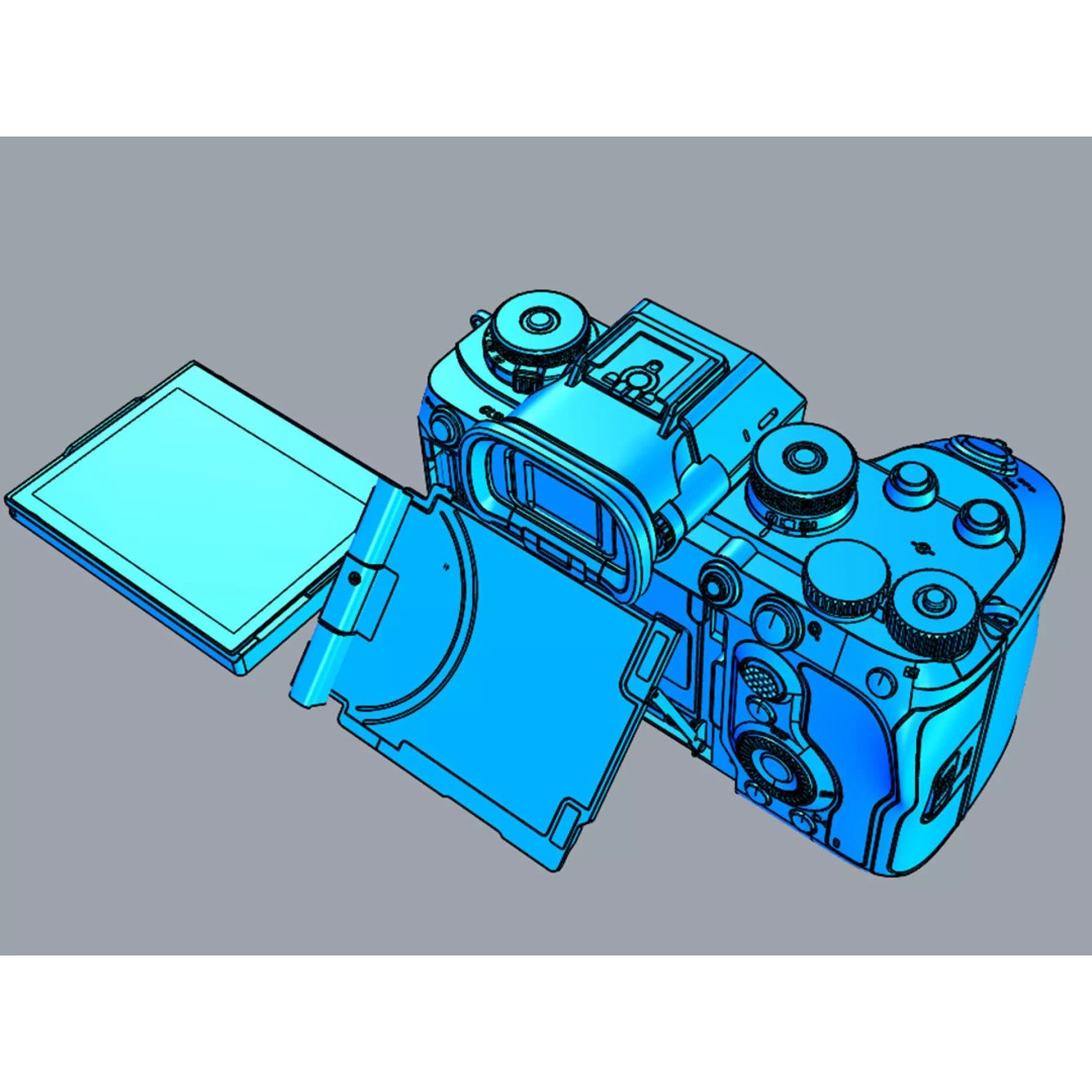 Sony Alpha 9 III 3D Model – Detailed Camera Asset, FBX, OBJ - View 29