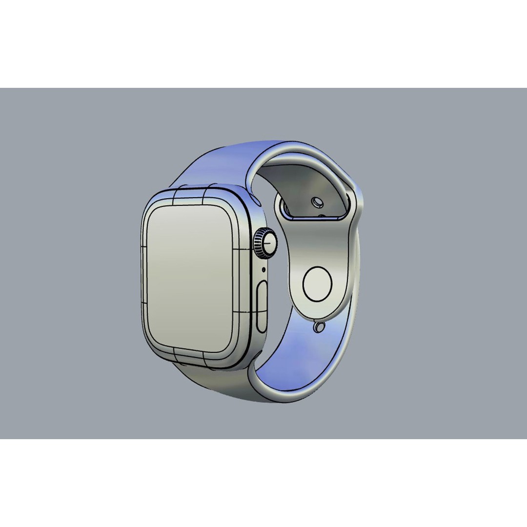 Apple Watch Series 10 3D Model – PBR Textured, FBX, OBJ Formats - View 12