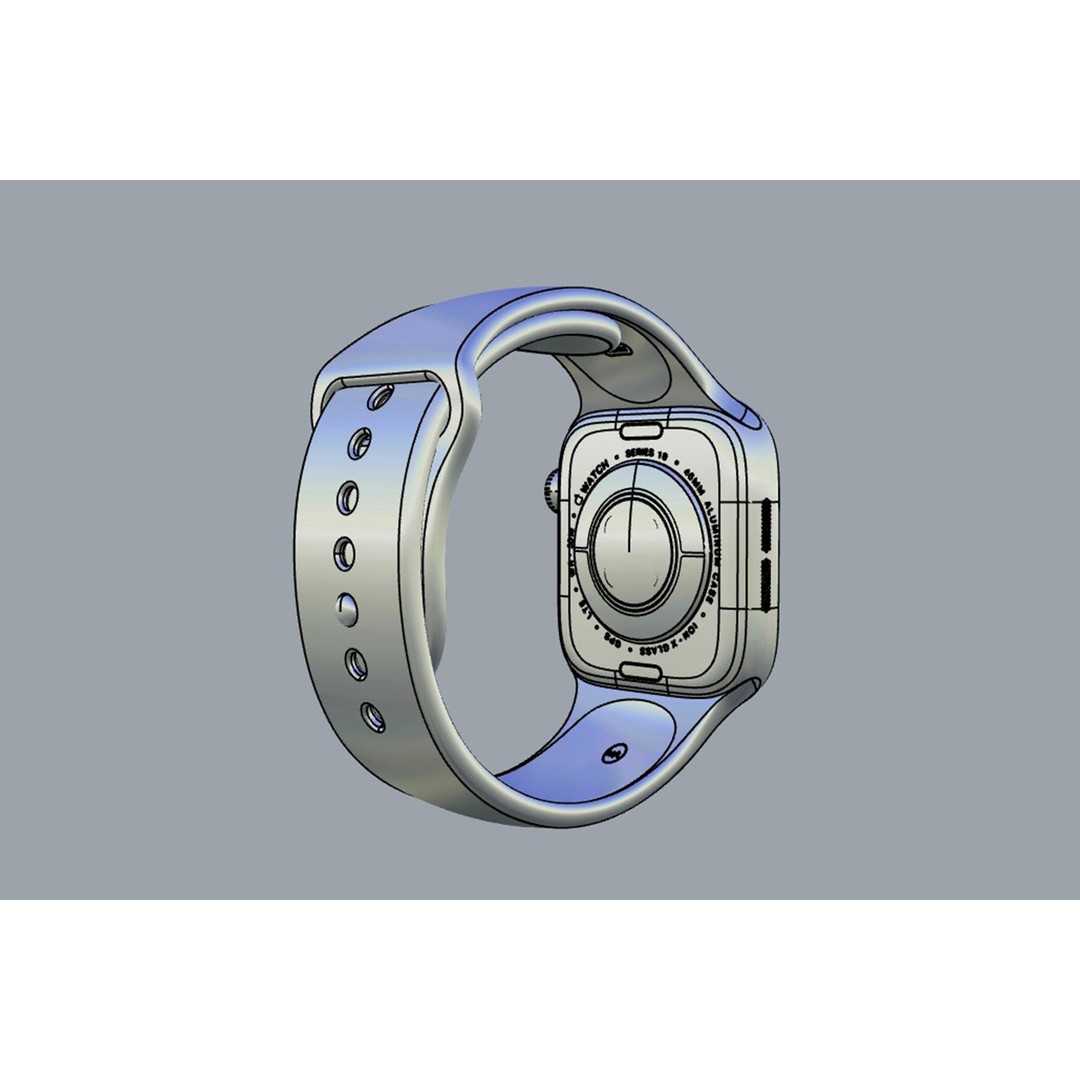 Apple Watch Series 10 3D Model – PBR Textured, FBX, OBJ Formats - View 14