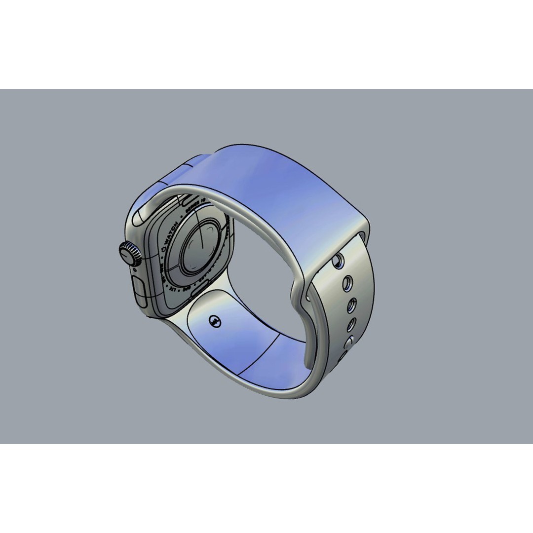 Apple Watch Series 10 3D Model – PBR Textured, FBX, OBJ Formats - View 16