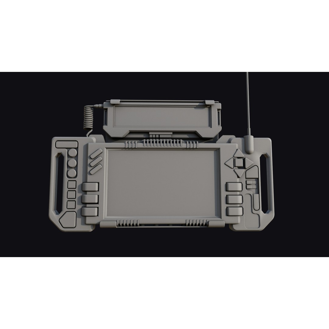 Tactical Control 3D Model – Low Poly Game Asset, PBR, FBX, OBJ