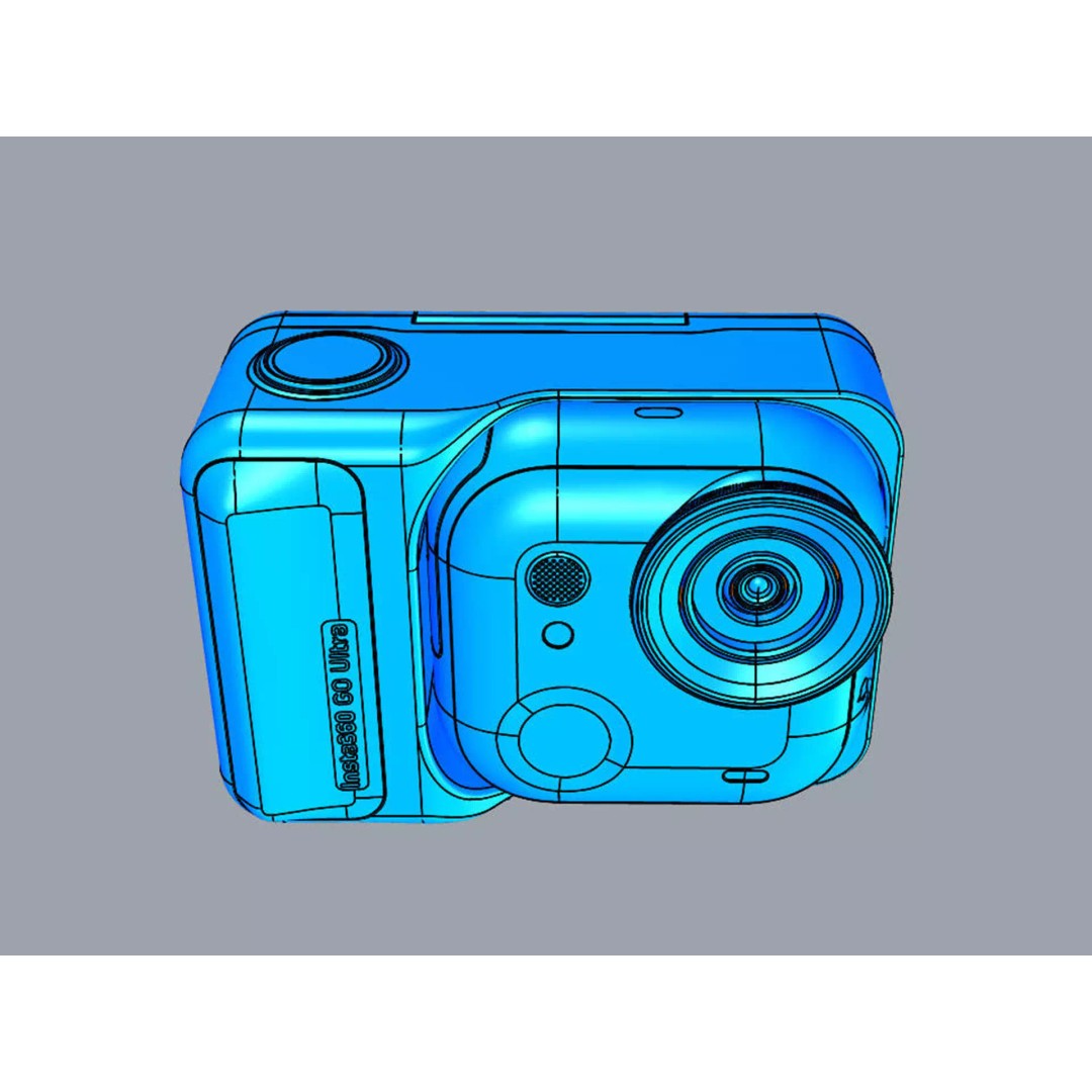 Insta360 GO Ultra 3D Model – High Poly Camera Asset, FBX, OBJ, PBR - View 20