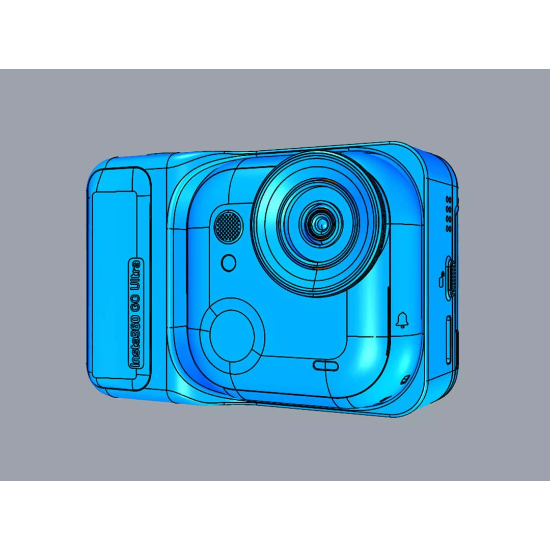 Insta360 GO Ultra 3D Model – High Poly Camera Asset, FBX, OBJ, PBR - View 21