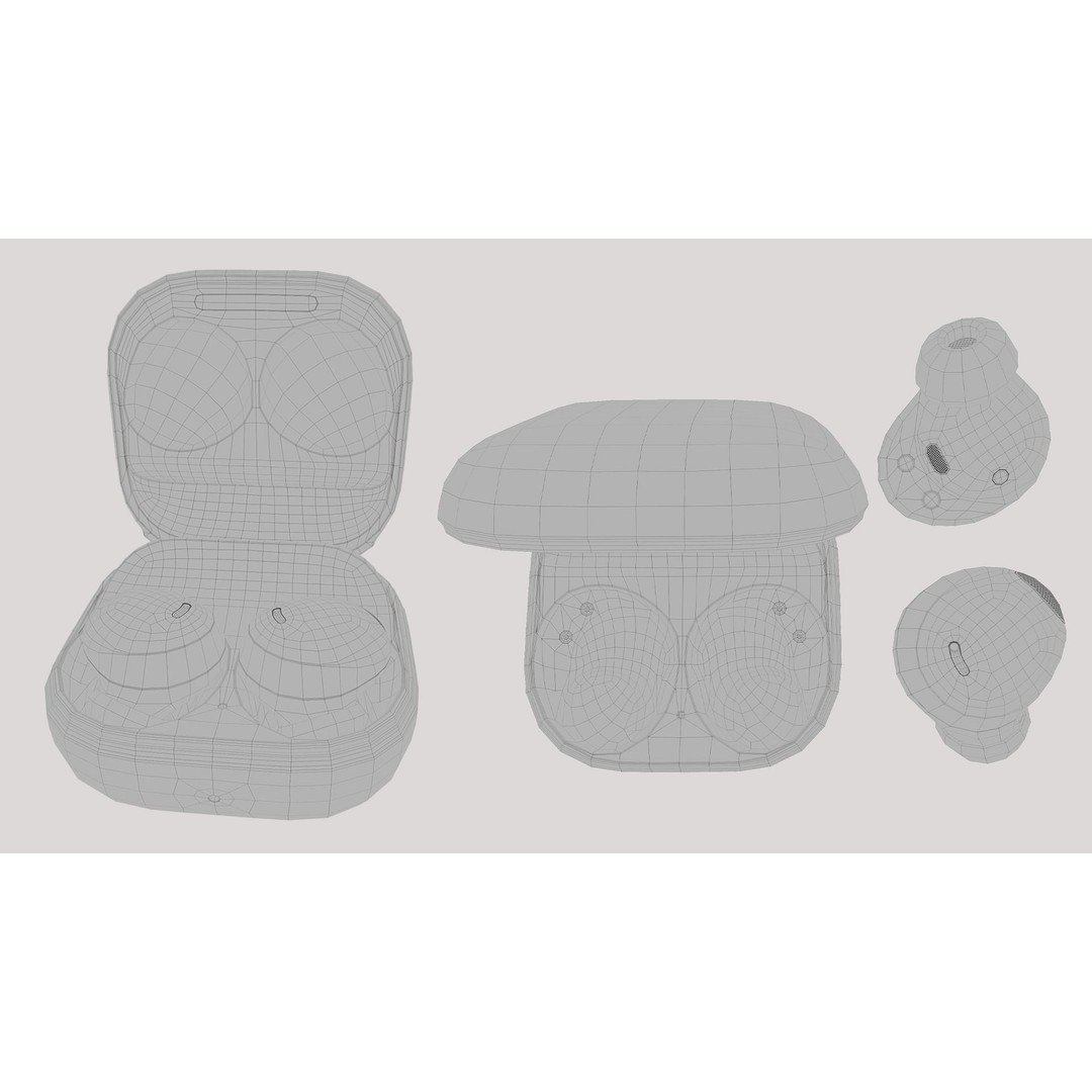 Samsung Galaxy Buds2 Pro 3D Model – High Poly PBR Earbuds, FBX, OBJ - View 18