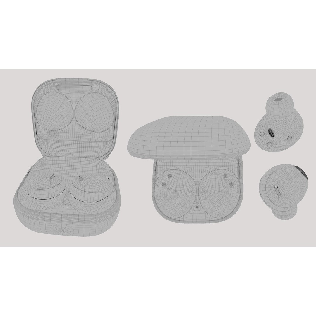Samsung Galaxy Buds2 Pro 3D Model – High Poly PBR Earbuds, FBX, OBJ - View 19