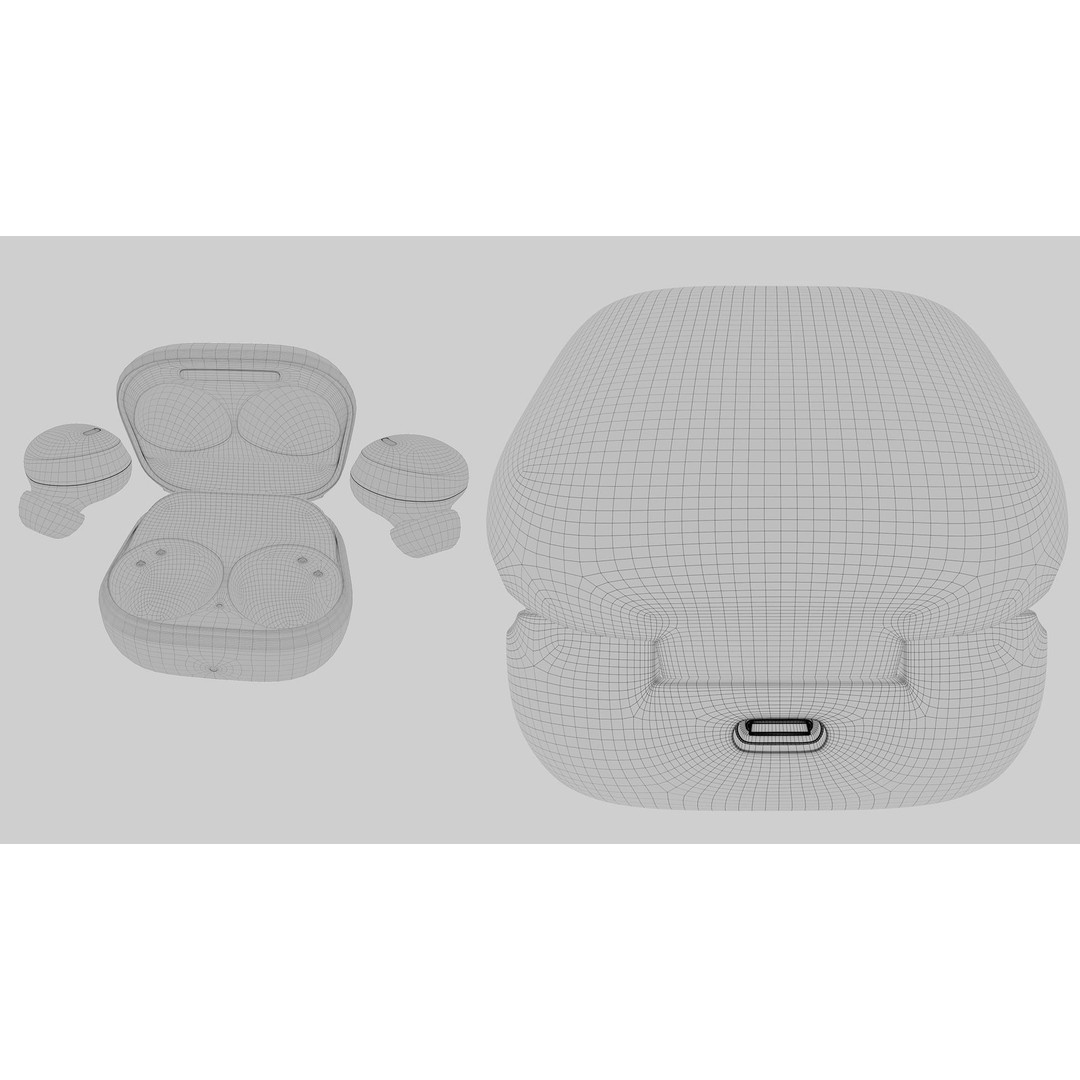 Samsung Galaxy Buds2 Pro 3D Model – High Poly PBR Earbuds, FBX, OBJ - View 21