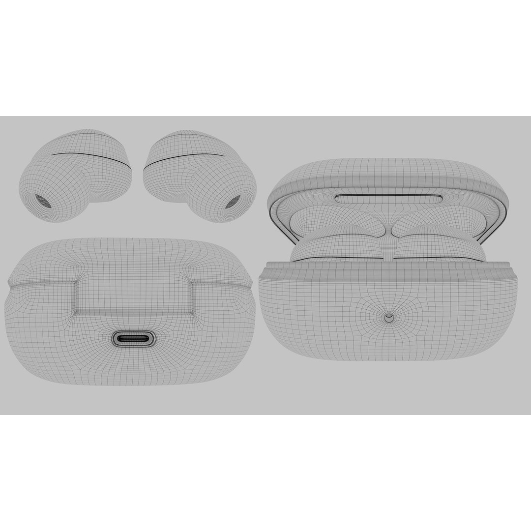 Samsung Galaxy Buds2 Pro 3D Model – High Poly PBR Earbuds, FBX, OBJ - View 23