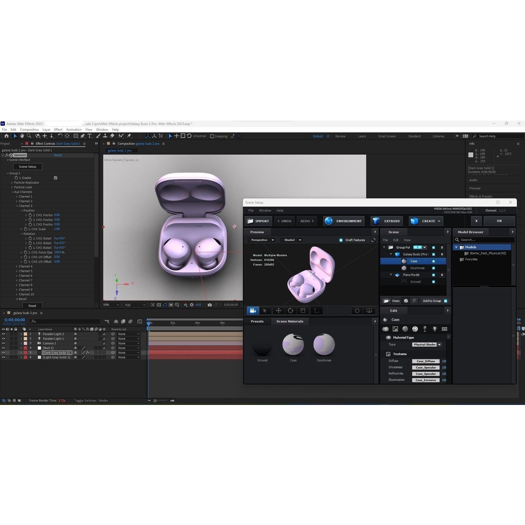 Samsung Galaxy Buds2 Pro 3D Model – High Poly PBR Earbuds, FBX, OBJ - View 25