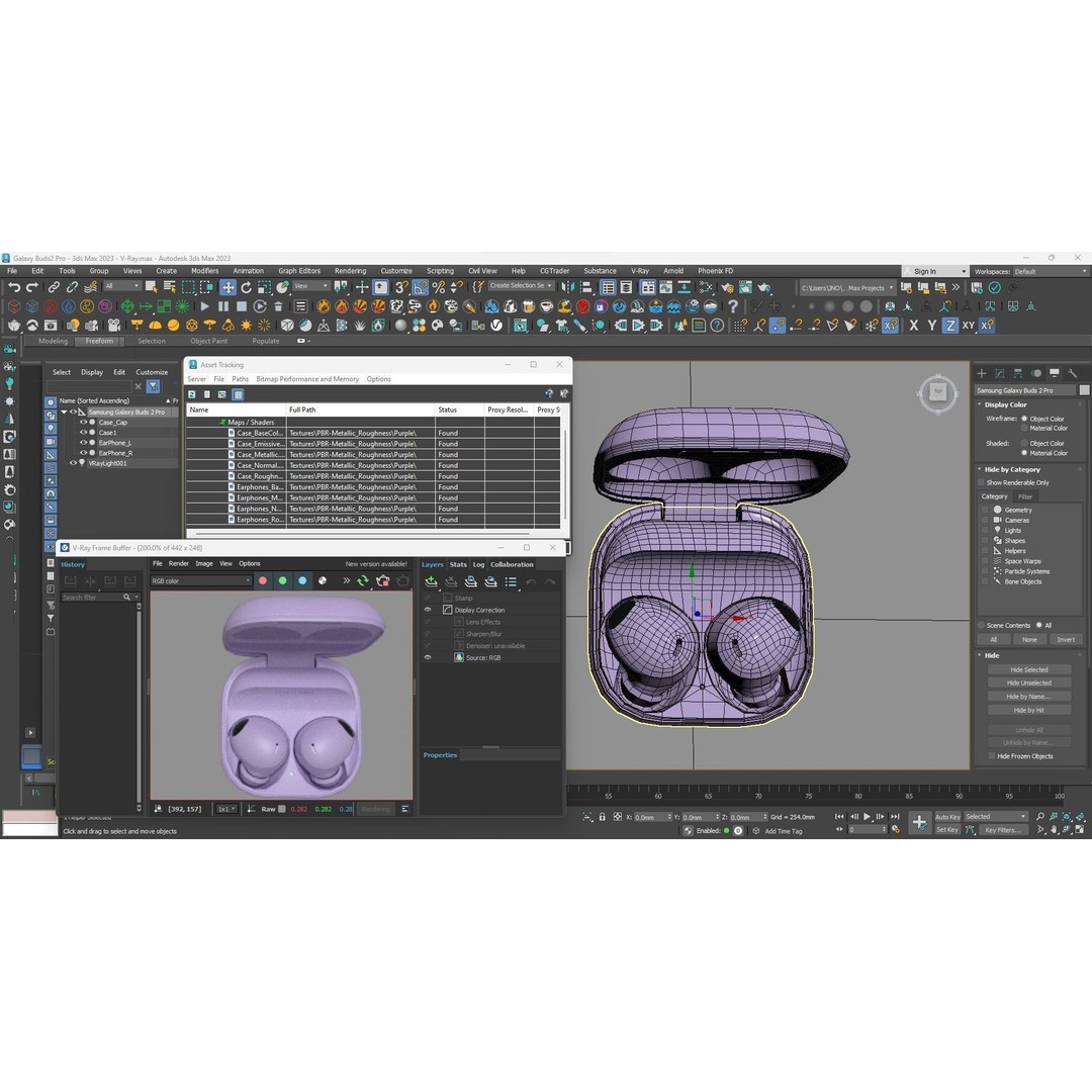Samsung Galaxy Buds2 Pro 3D Model – High Poly PBR Earbuds, FBX, OBJ - View 31