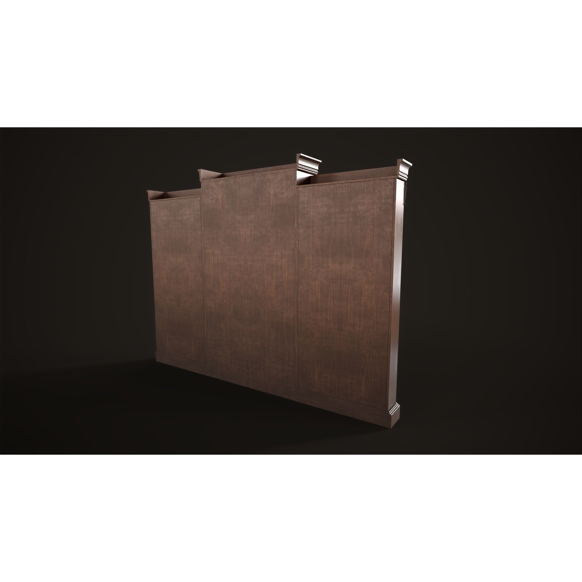 Vintage Bookcase - Low-Poly Game-Ready 3D Model - View 17