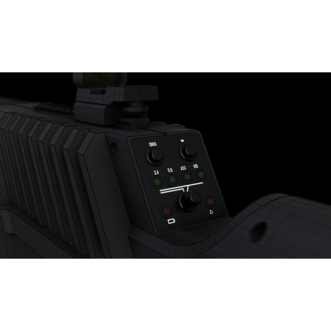 Drone Defense 3D Model – Low Poly Military Equipment, FBX, PBR - View 16