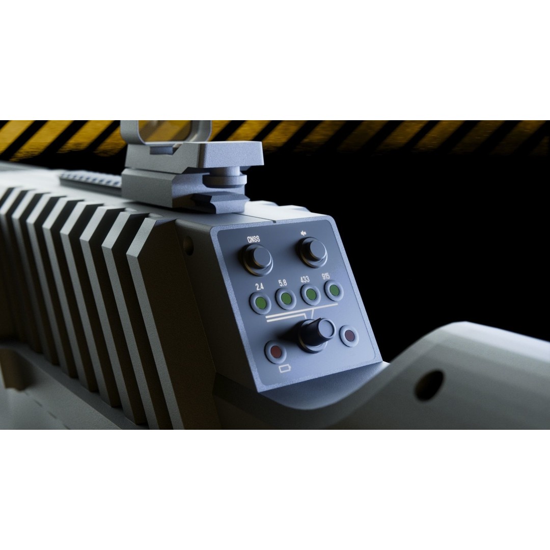 Drone Defense 3D Model – Low Poly Military Equipment, FBX, PBR - View 3