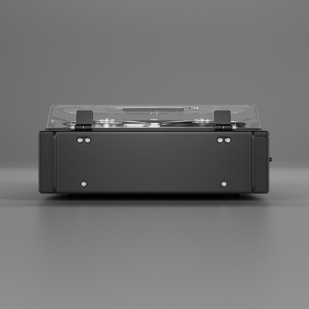 Sony TC 510 3D Model – High Quality Vintage Tape Recorder, FBX/OBJ - View 6