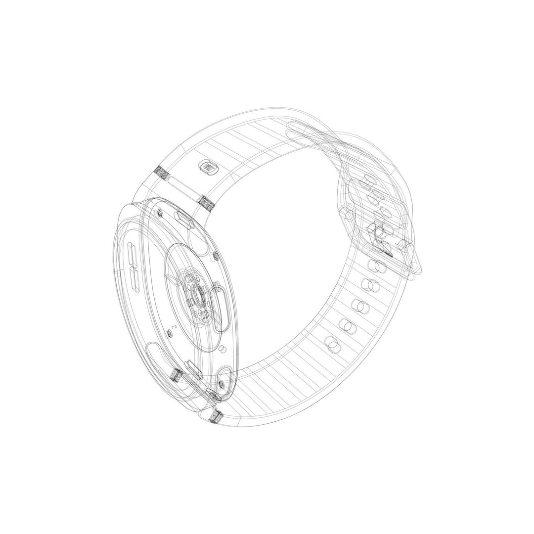 SAMSUNG Galaxy Watch8 3D Model – High Poly Game-Ready PBR Asset, FBX, OBJ