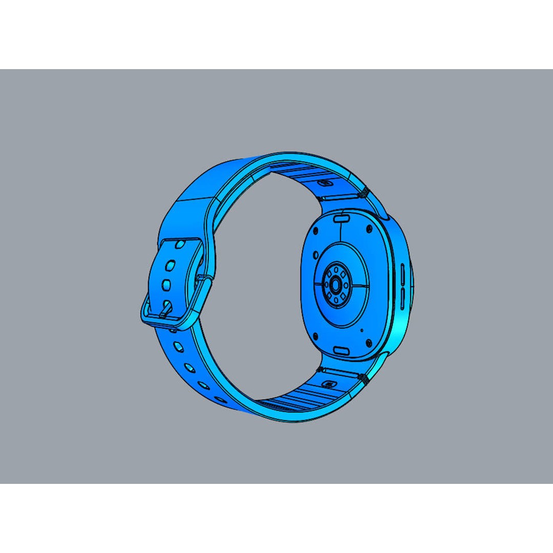 SAMSUNG Galaxy Watch8 3D Model – High Poly Game-Ready PBR Asset, FBX, OBJ - View 19