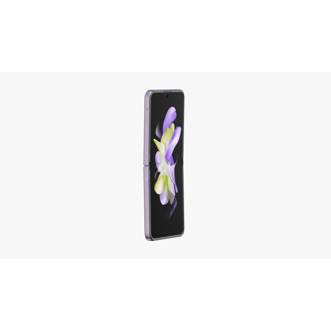 Samsung Galaxy Z Flip 4 3D Model – High-Quality Phone Asset, E3D, OBJ
