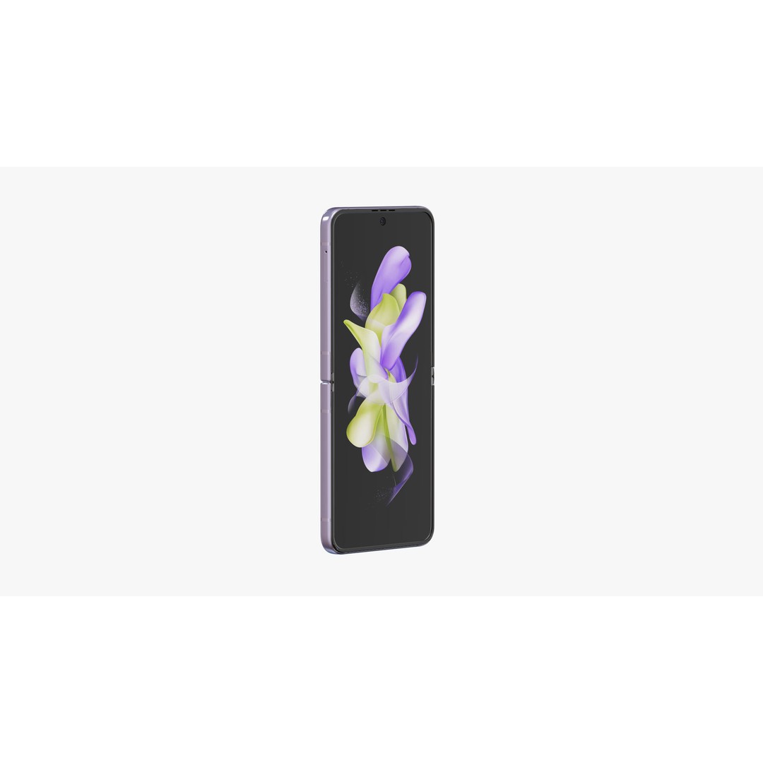 Samsung Galaxy Z Flip 4 3D Model – High-Quality Phone Asset, E3D, OBJ - View 10