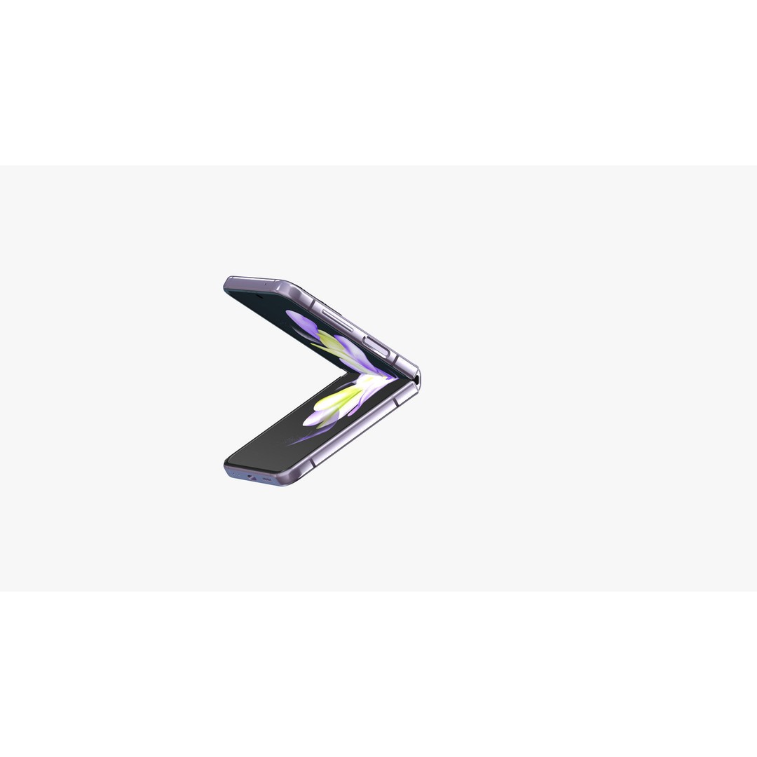 Samsung Galaxy Z Flip 4 3D Model – High-Quality Phone Asset, E3D, OBJ - View 19