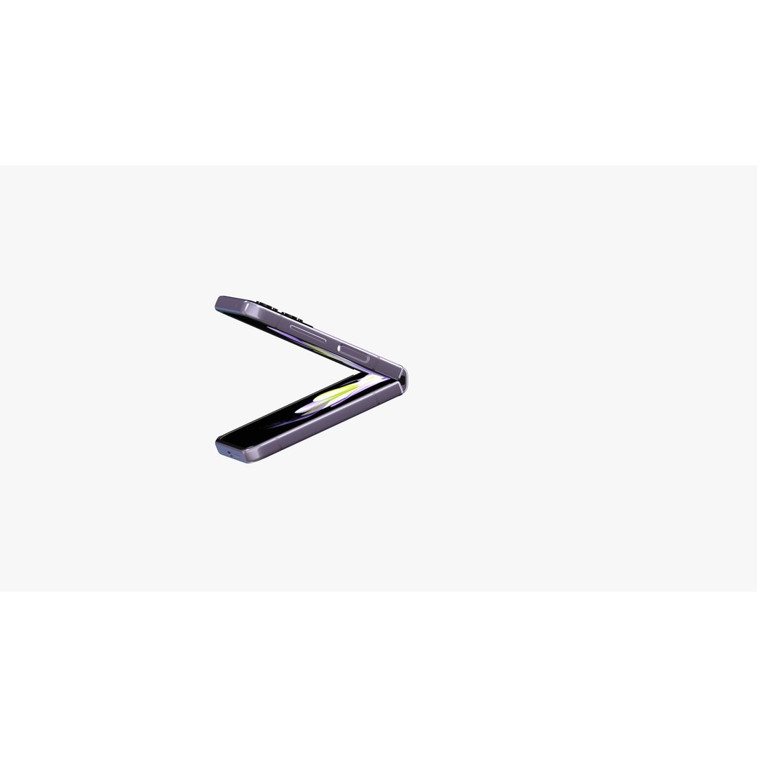 Samsung Galaxy Z Flip 4 3D Model – High-Quality Phone Asset, E3D, OBJ - View 20