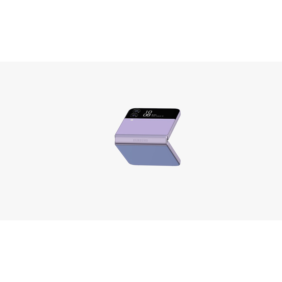 Samsung Galaxy Z Flip 4 3D Model – High-Quality Phone Asset, E3D, OBJ - View 30