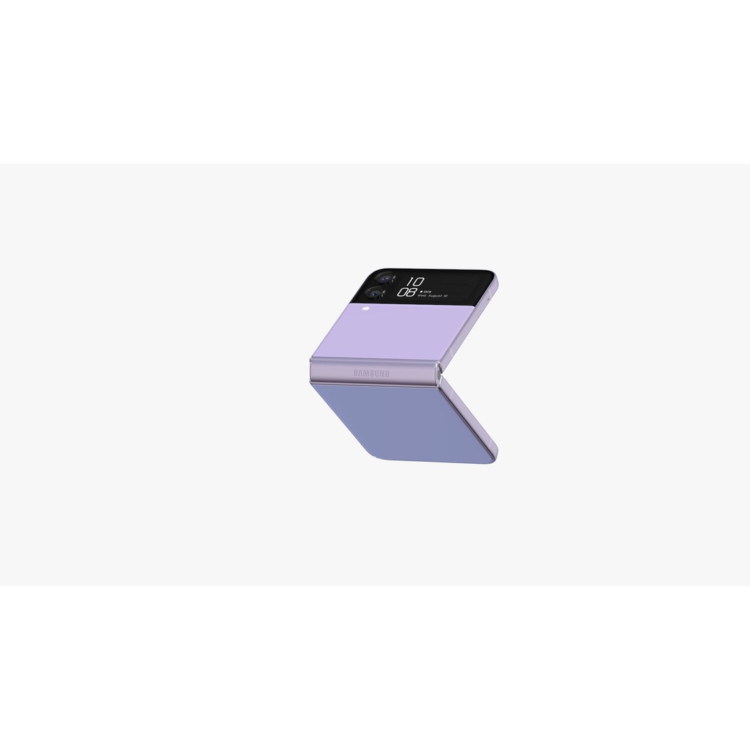 Samsung Galaxy Z Flip 4 3D Model – High-Quality Phone Asset, E3D, OBJ - View 31
