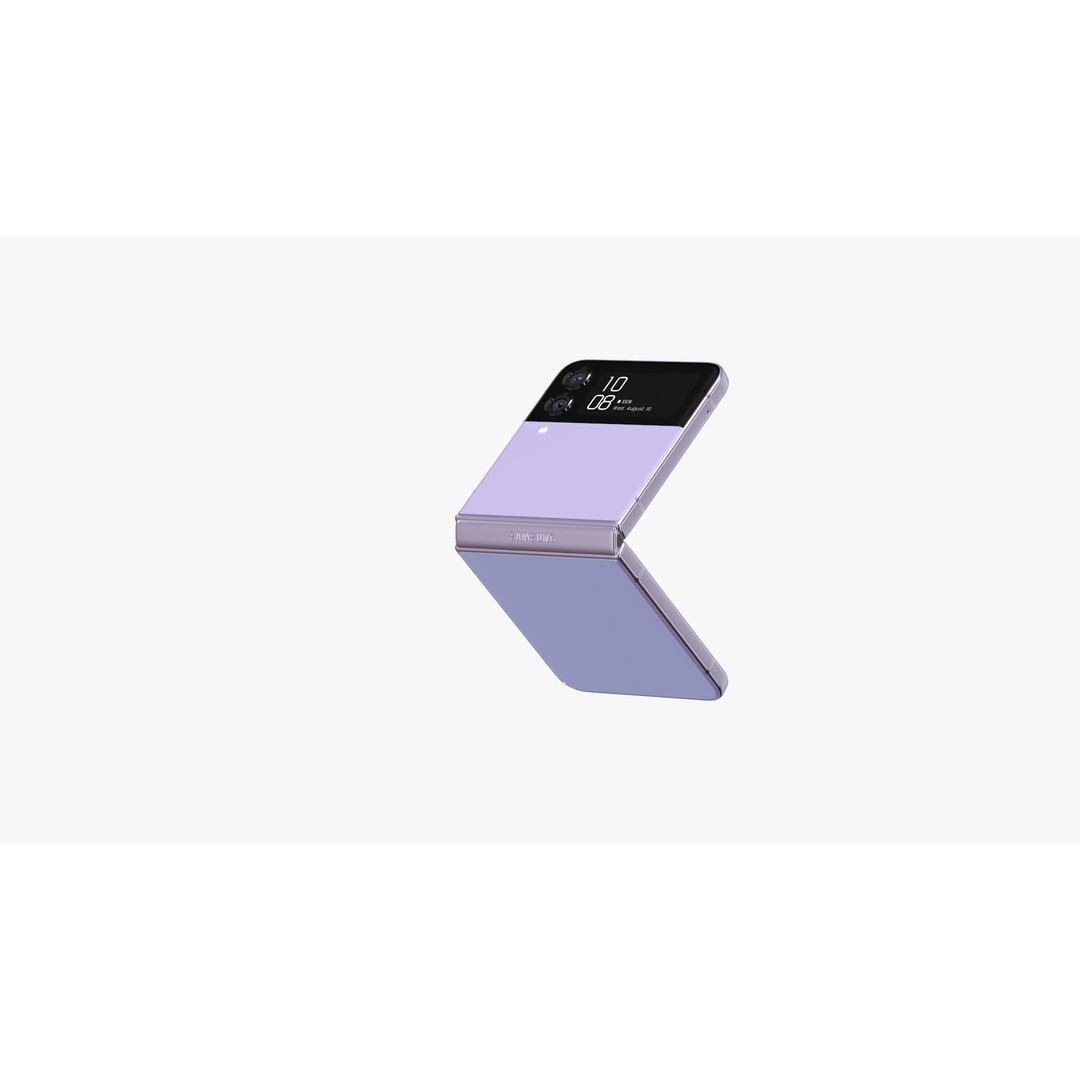 Samsung Galaxy Z Flip 4 3D Model – High-Quality Phone Asset, E3D, OBJ - View 32