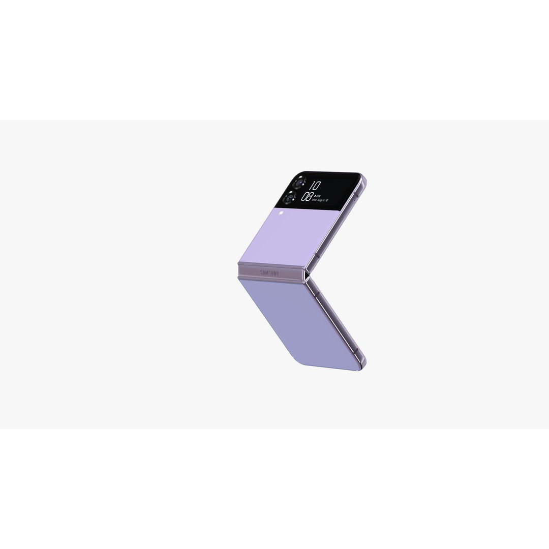 Samsung Galaxy Z Flip 4 3D Model – High-Quality Phone Asset, E3D, OBJ - View 33
