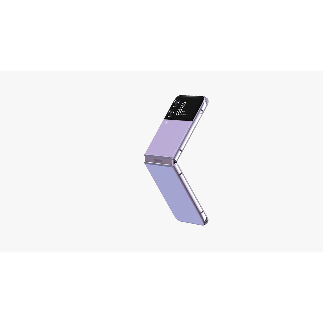 Samsung Galaxy Z Flip 4 3D Model – High-Quality Phone Asset, E3D, OBJ - View 34