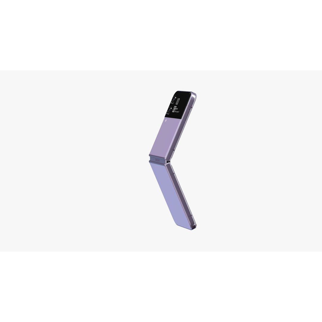 Samsung Galaxy Z Flip 4 3D Model – High-Quality Phone Asset, E3D, OBJ - View 35