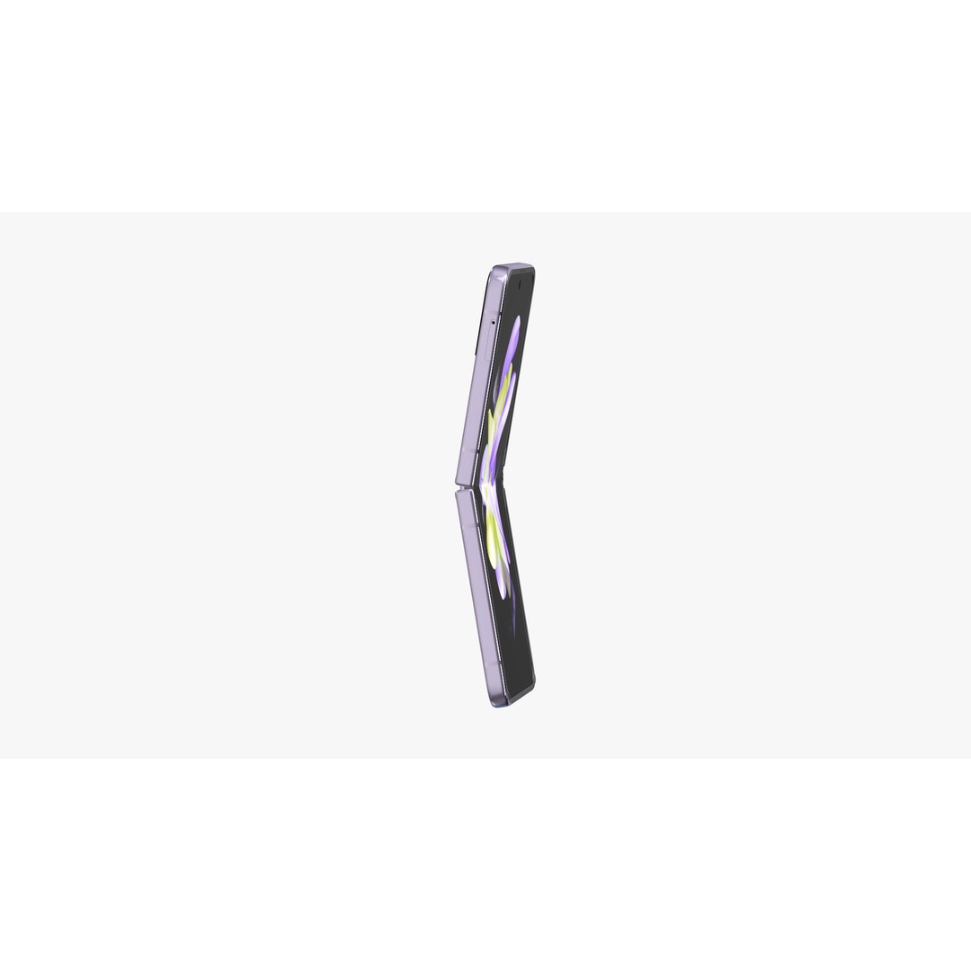 Samsung Galaxy Z Flip 4 3D Model – High-Quality Phone Asset, E3D, OBJ - View 37