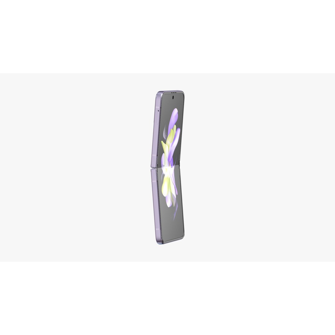 Samsung Galaxy Z Flip 4 3D Model – High-Quality Phone Asset, E3D, OBJ - View 38