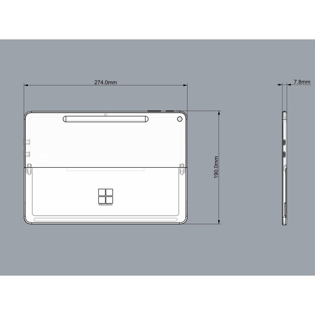 Microsoft Surface Pro Copilot+ PC 3D Model – Detailed PBR Asset, FBX, OBJ - View 17