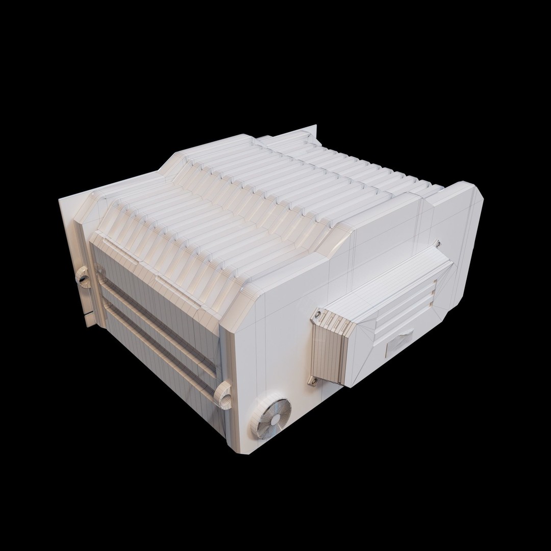 SCI-FI Console 3D Model – Low Poly Game Ready PBR Asset, FBX
