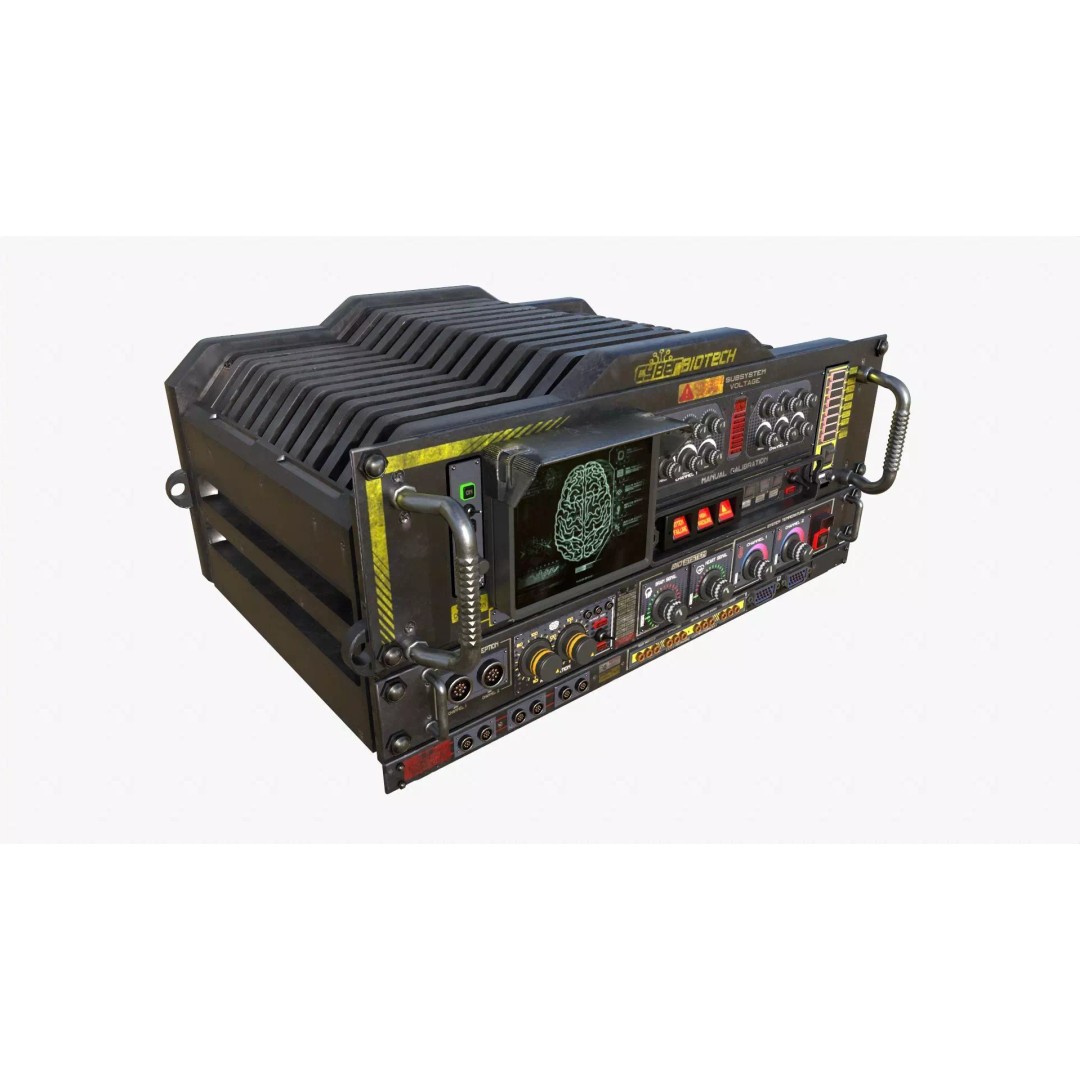 SCI-FI Console 3D Model – Low Poly Game Ready PBR Asset, FBX - View 2