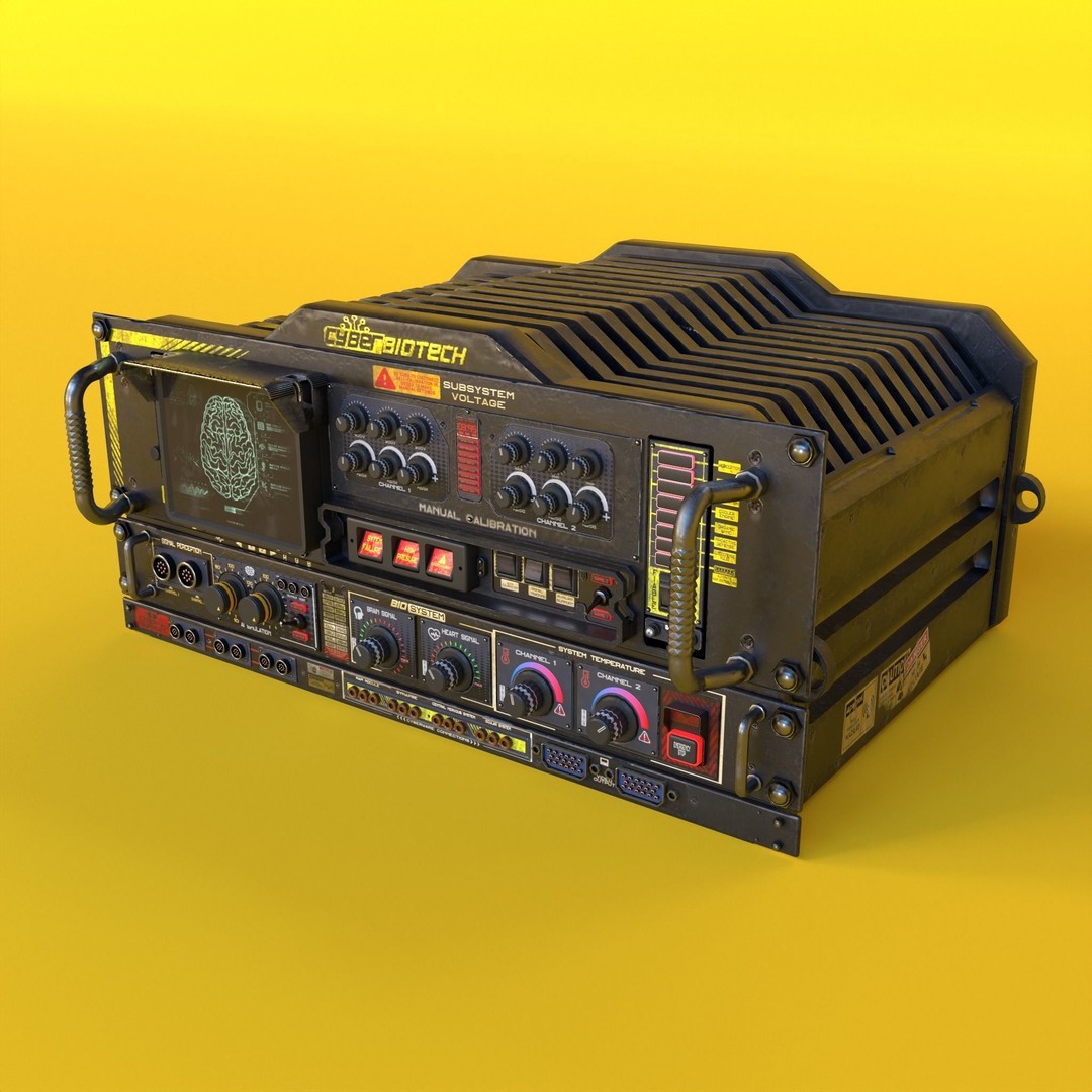 SCI-FI Console 3D Model – Low Poly Game Ready PBR Asset, FBX - View 6