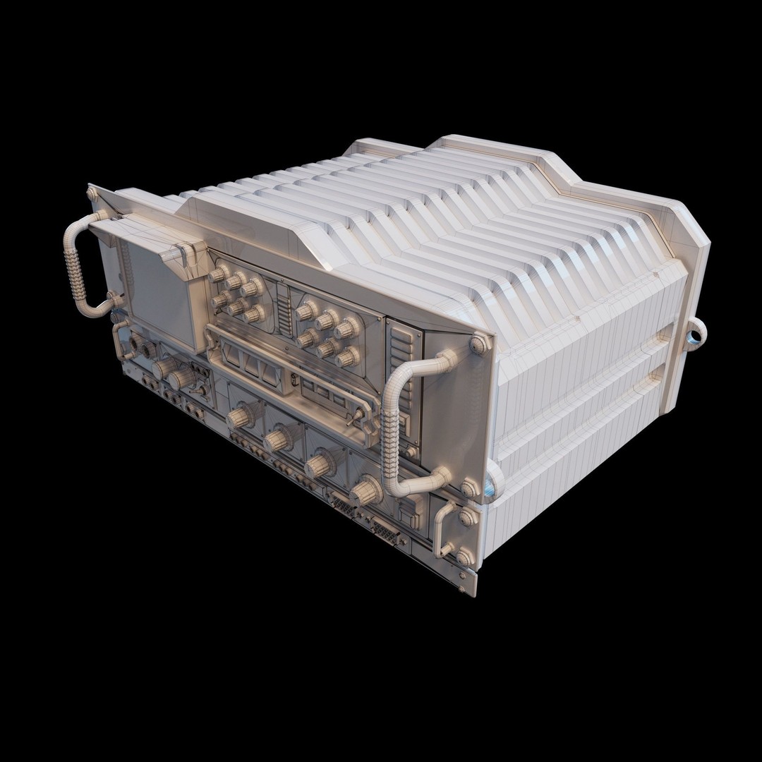 SCI-FI Console 3D Model – Low Poly Game Ready PBR Asset, FBX - View 9