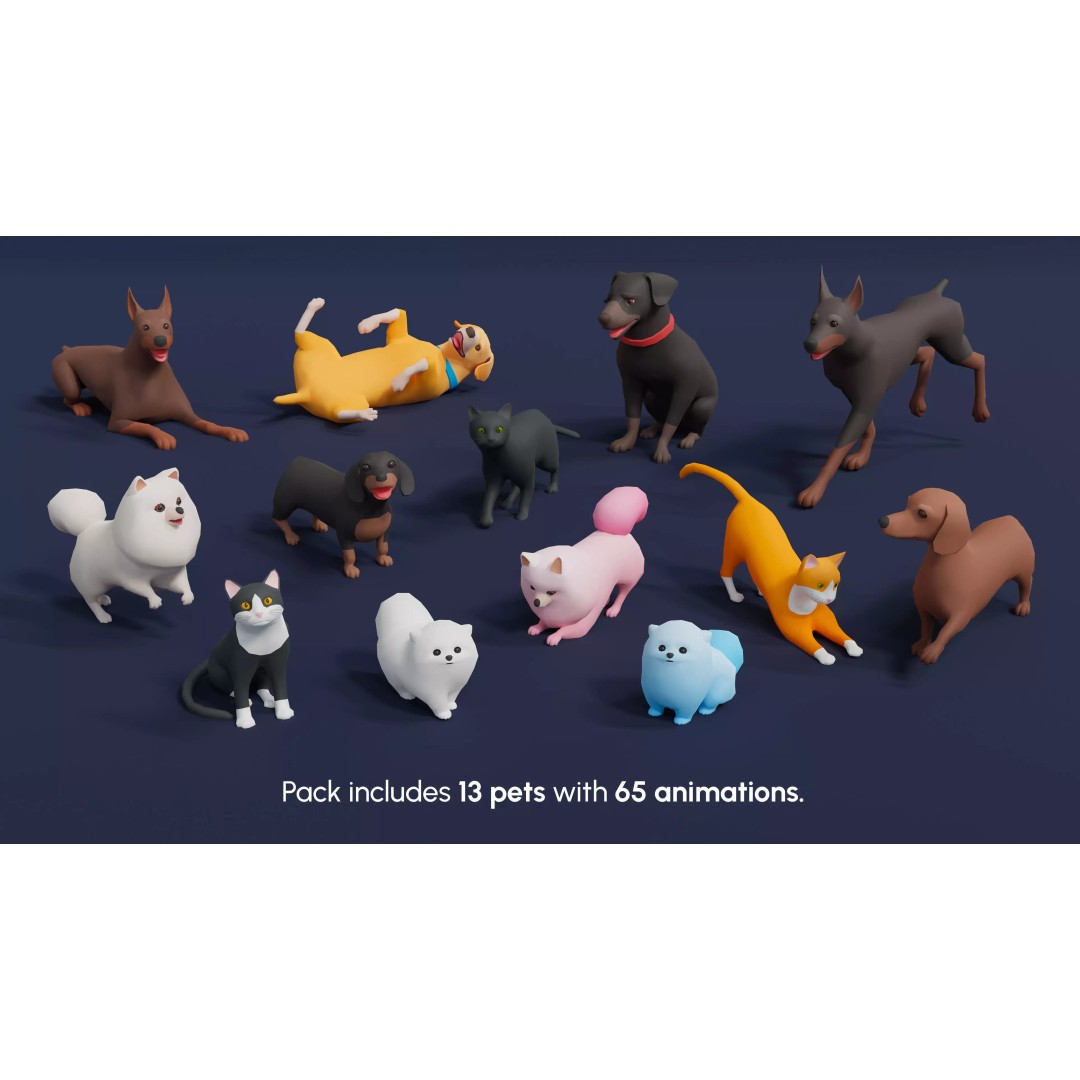 City Characters 3D Model – Low Poly Animated Asset Pack, FBX, Blender - View 18