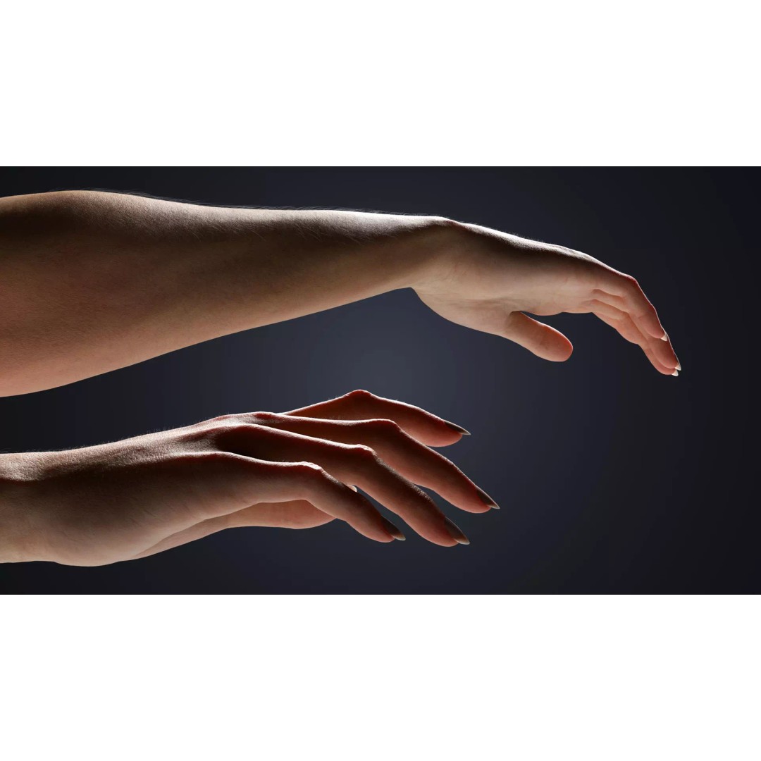 Realistic Female Arms 3D Model – Cinematic Edition, Rigged for Blender - View 7