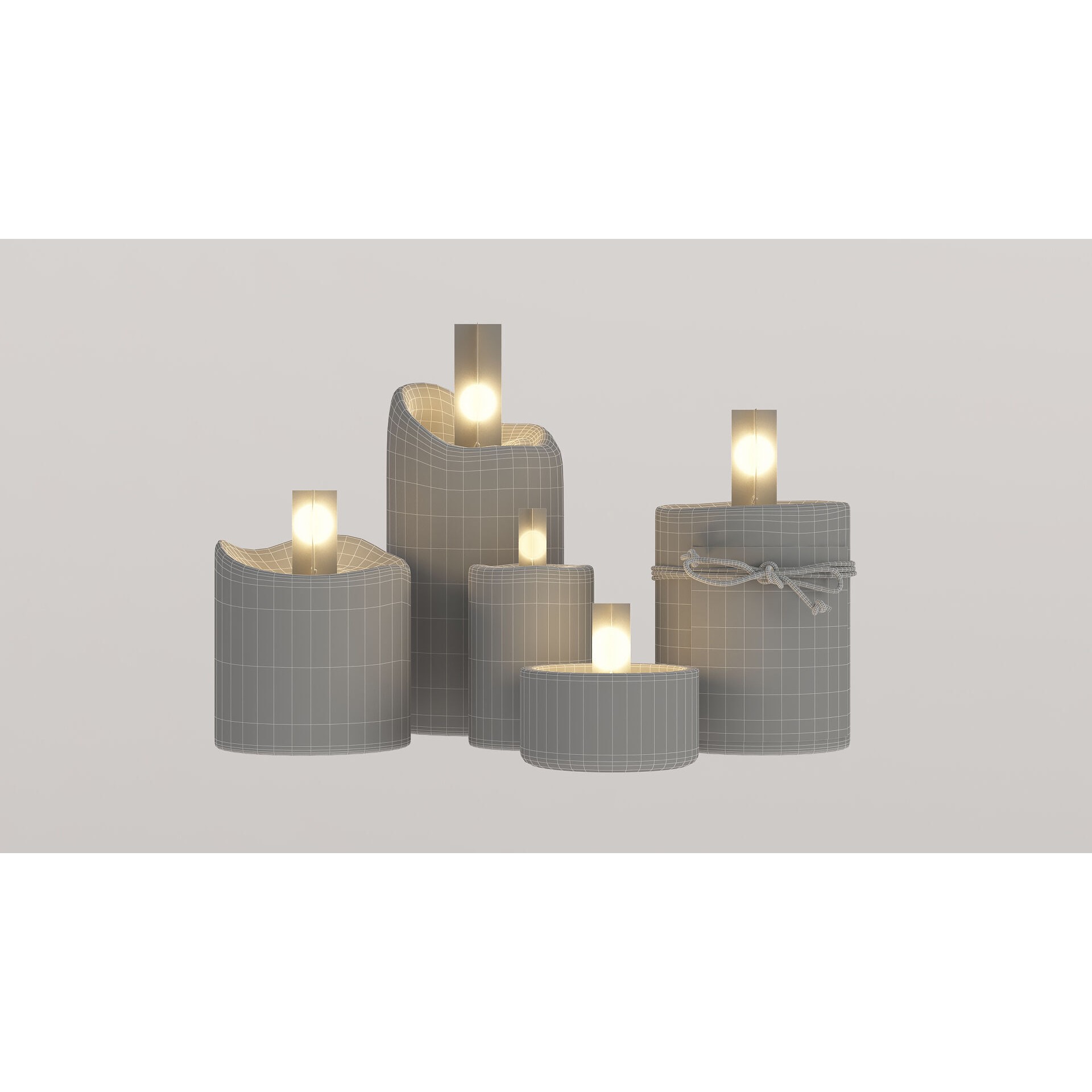 Candles - Game-Ready 3D Model
