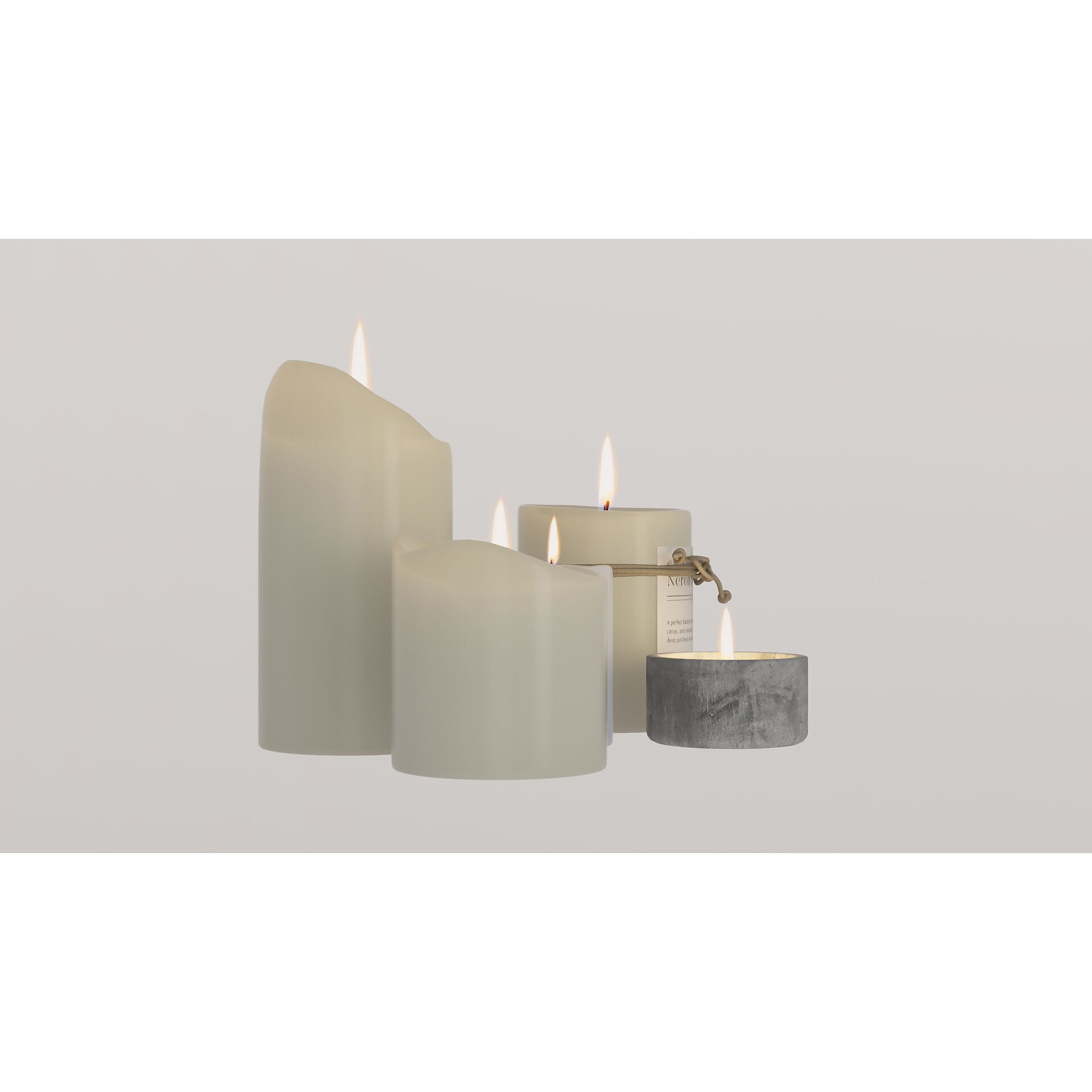 Candles - Game-Ready 3D Model - View 5