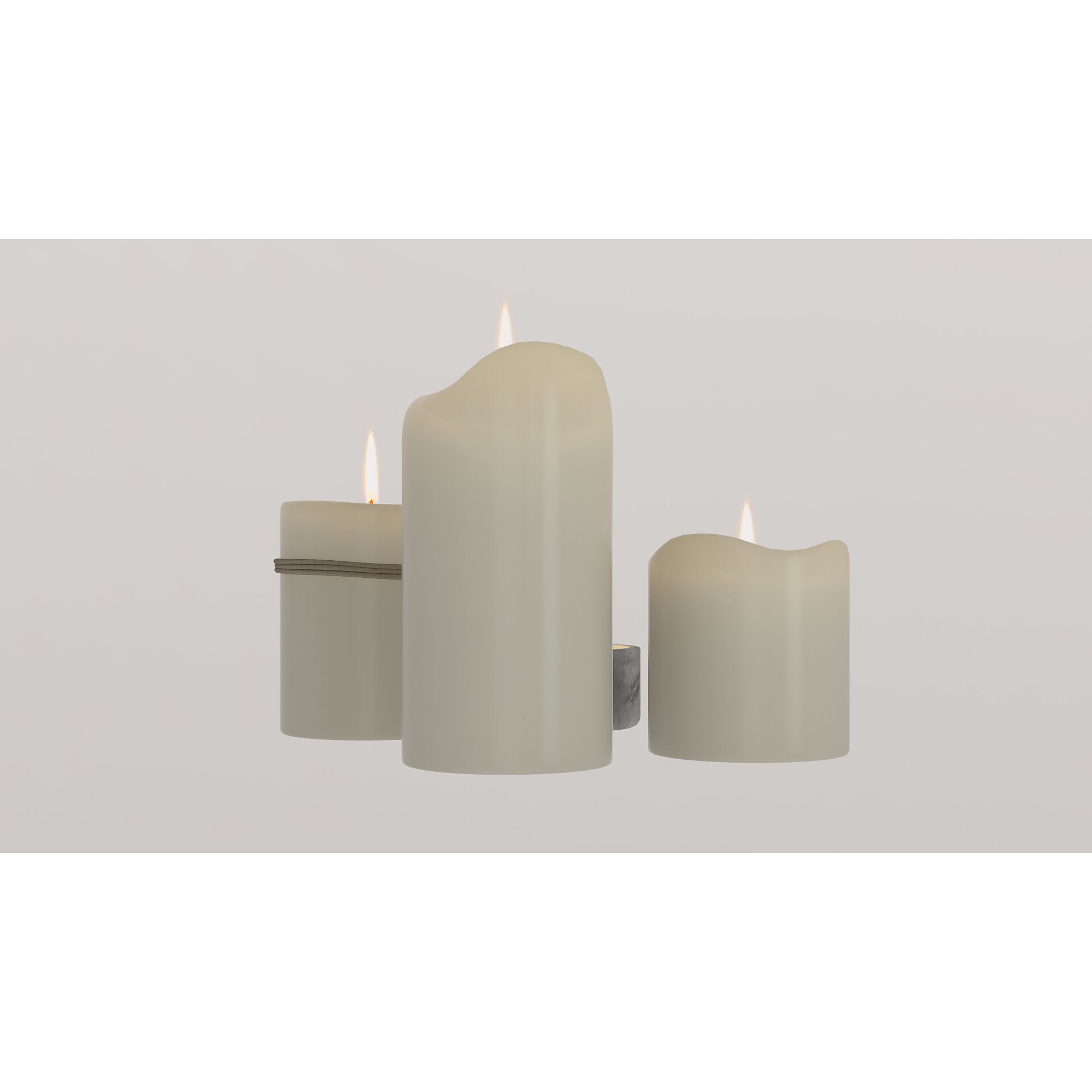 Candles - Game-Ready 3D Model - View 6